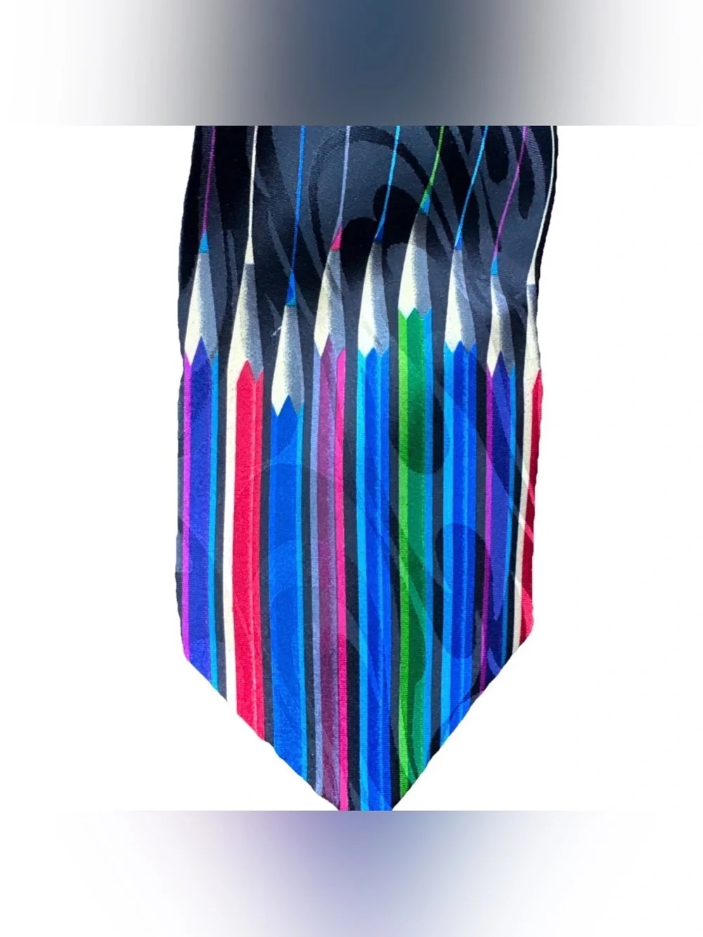 Colored‎ Pencil Tie Teachercore Art To Wear Funky Fun Office Business Casual